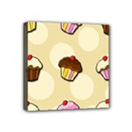 Colorful cupcakes pattern Mini Canvas 4  x 4 