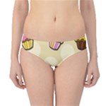 Colorful cupcakes pattern Hipster Bikini Bottoms