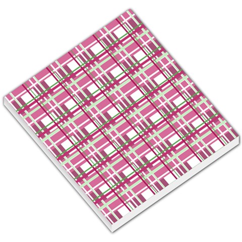 Pink plaid pattern Small Memo Pads from UrbanLoad.com