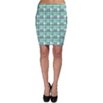 Green plaid pattern Bodycon Skirt