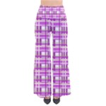 Purple plaid pattern Pants