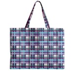 Decorative plaid pattern Zipper Mini Tote Bag