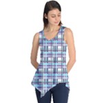 Decorative plaid pattern Sleeveless Tunic