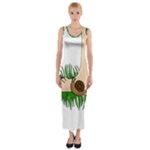 Barefoot in the grass Fitted Maxi Dress