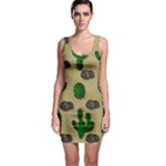 Cactuses Sleeveless Bodycon Dress