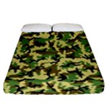 Camo Woodland Fitted Sheet (Queen Size)