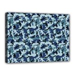 Navy Camouflage Canvas 16  x 12 