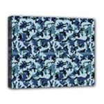 Navy Camouflage Deluxe Canvas 20  x 16  
