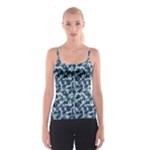 Navy Camouflage Spaghetti Strap Top