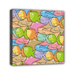 Fishes Cartoon Mini Canvas 6  x 6 