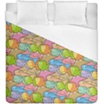 Fishes Cartoon Duvet Cover (King Size)