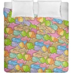 Fishes Cartoon Duvet Cover Double Side (King Size)