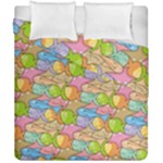 Fishes Cartoon Duvet Cover Double Side (California King Size)