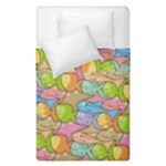Fishes Cartoon Duvet Cover Double Side (Single Size)