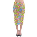 Fishes Cartoon Midi Pencil Skirt