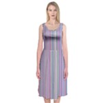 Rainbow Stripe Version 2 Midi Sleeveless Dress