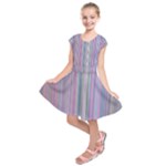 Rainbow Stripe Version 2 Kids  Short Sleeve Dress