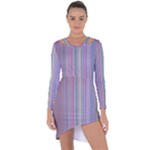 Rainbow Stripe Version 2 Asymmetric Cut-Out Shift Dress