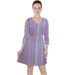Rainbow Stripe Version 2 Ruffle Dress
