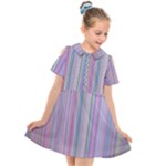 Rainbow Stripe Version 2 Kids  Short Sleeve Shirt Dress