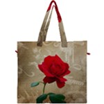 Red Rose Art Canvas Travel Bag
