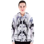 Wolf Moon Mountains Women s Zipper Hoodie