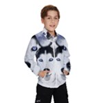 Wolf Moon Mountains Kids  Windbreaker