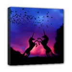 Unicorn Sunset Mini Canvas 8  x 8  (Stretched)