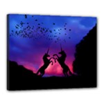 Unicorn Sunset Canvas 20  x 16  (Stretched)