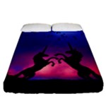 Unicorn Sunset Fitted Sheet (Queen Size)