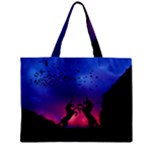 Unicorn Sunset Zipper Mini Tote Bag