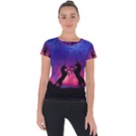 Unicorn Sunset Short Sleeve Sports Top 