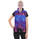 Unicorn Sunset Women s Button Up Vest