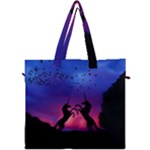 Unicorn Sunset Canvas Travel Bag