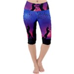 Unicorn Sunset Lightweight Velour Cropped Yoga Leggings