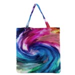 Water Paint Grocery Tote Bag