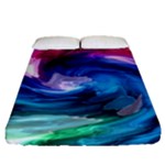 Water Paint Fitted Sheet (Queen Size)