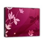 Pink Flower Art Canvas 10  x 8  (Stretched)