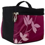 Pink Flower Art Make Up Travel Bag (Big)