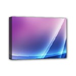 Purple Blue Wave Mini Canvas 7  x 5  (Stretched)