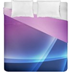 Purple Blue Wave Duvet Cover Double Side (King Size)