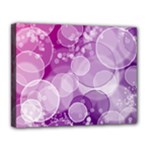 Purple Bubble Art Canvas 14  x 11  (Stretched)