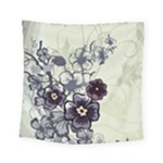 Purple Flower Art Square Tapestry (Small)