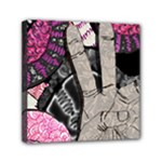 Peace Hand Art Mini Canvas 6  x 6  (Stretched)