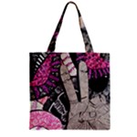 Peace Hand Art Zipper Grocery Tote Bag