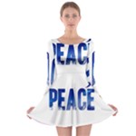 Peace Bird Long Sleeve Skater Dress
