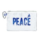 Peace Bird Canvas Cosmetic Bag (Medium)