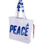 Peace Bird Drawstring Tote Bag