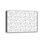 Music Notes Background Wallpaper Mini Canvas 6  x 4  (Stretched)