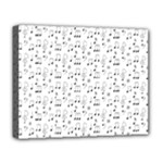Music Notes Background Wallpaper Deluxe Canvas 20  x 16  (Stretched)